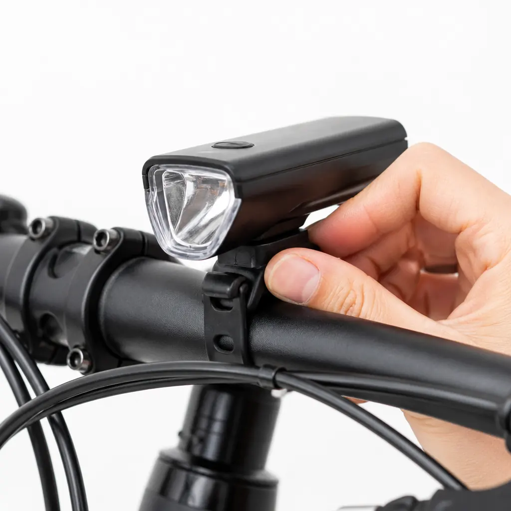 自転車ライトの交換方法を初心者向けに解説のtest fitを確認する写真