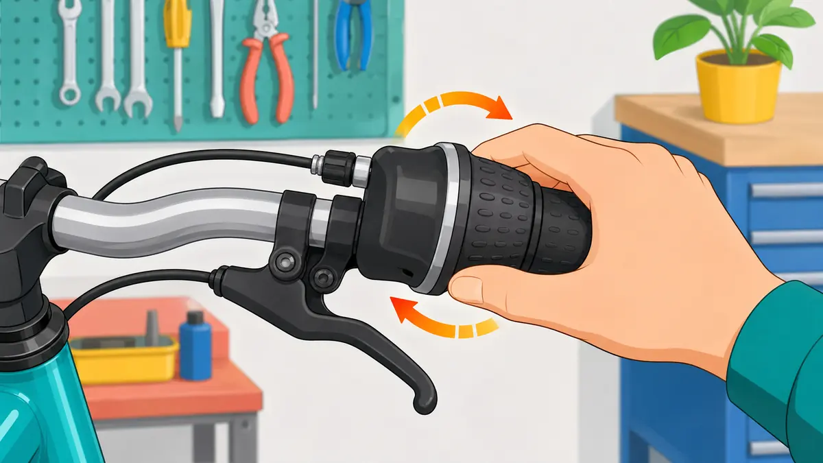 SHIMANO INTER-7の調整の手順2: 変速位置をメーカー指定位置に合わせる